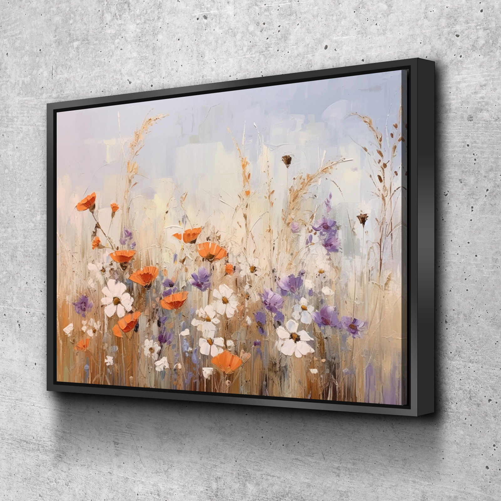 Ebern Designs Floral White Background Landscape Bathroom Wall Art | Bathroom Wall Decor ...